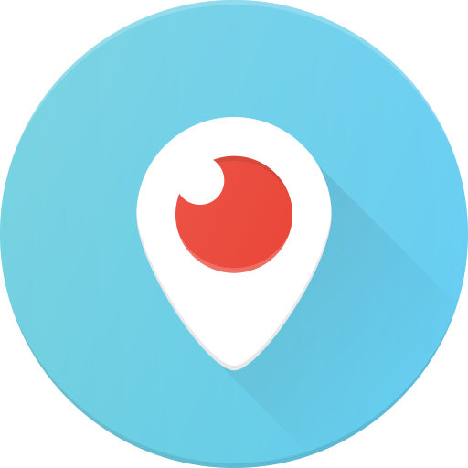 Social media, periscope icon